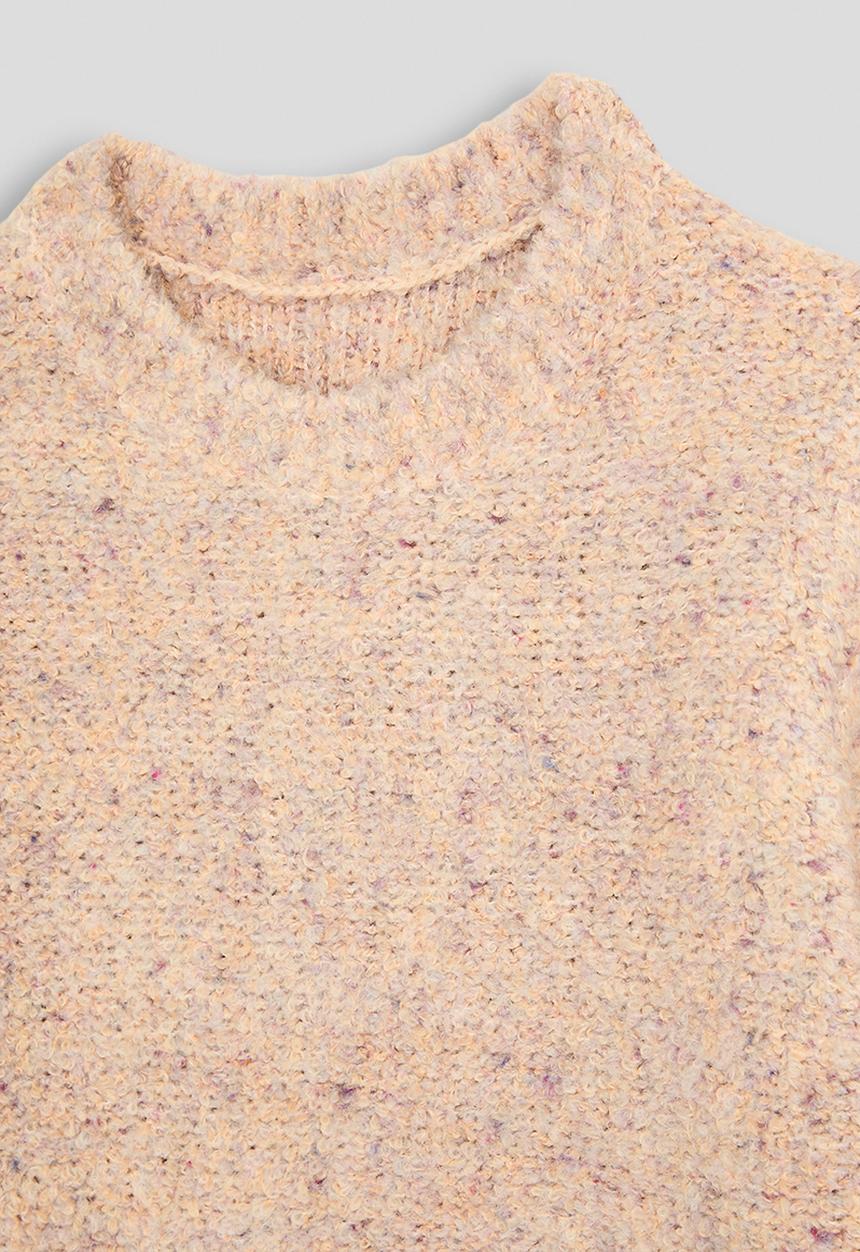 Pop Candy - Speckle knit jumper - dusty baby pink