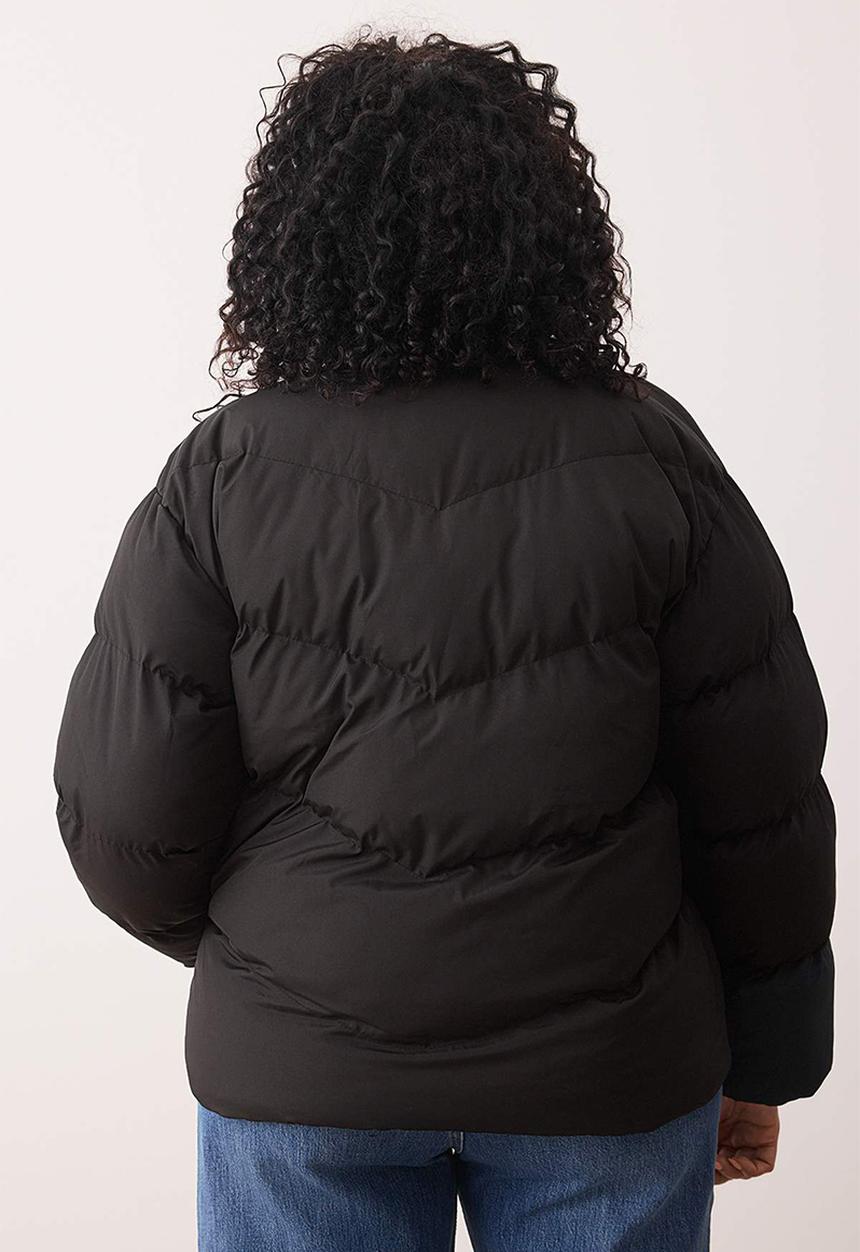 Trendyol - Plus Puffer Jacket - Black