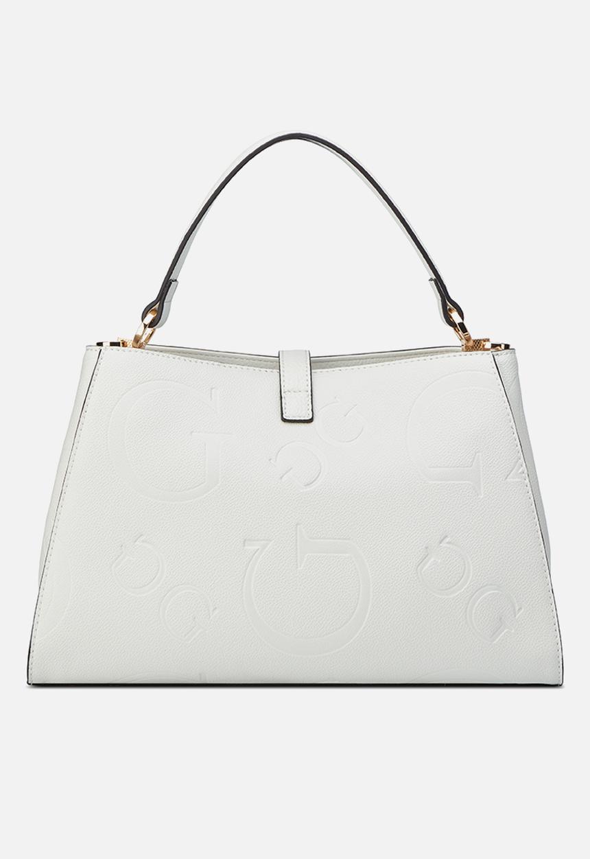 GUESS - Rudie satchel bag- cream