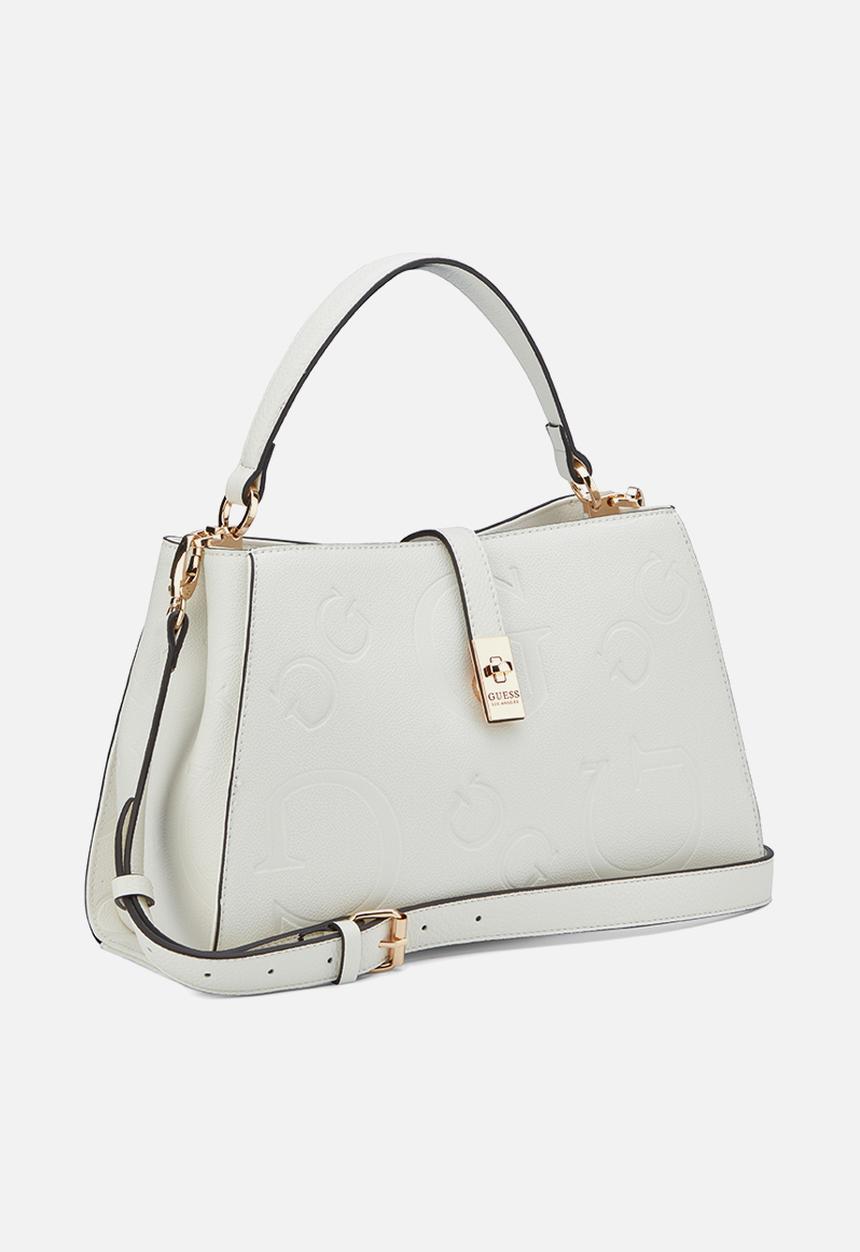 GUESS - Rudie satchel bag- cream