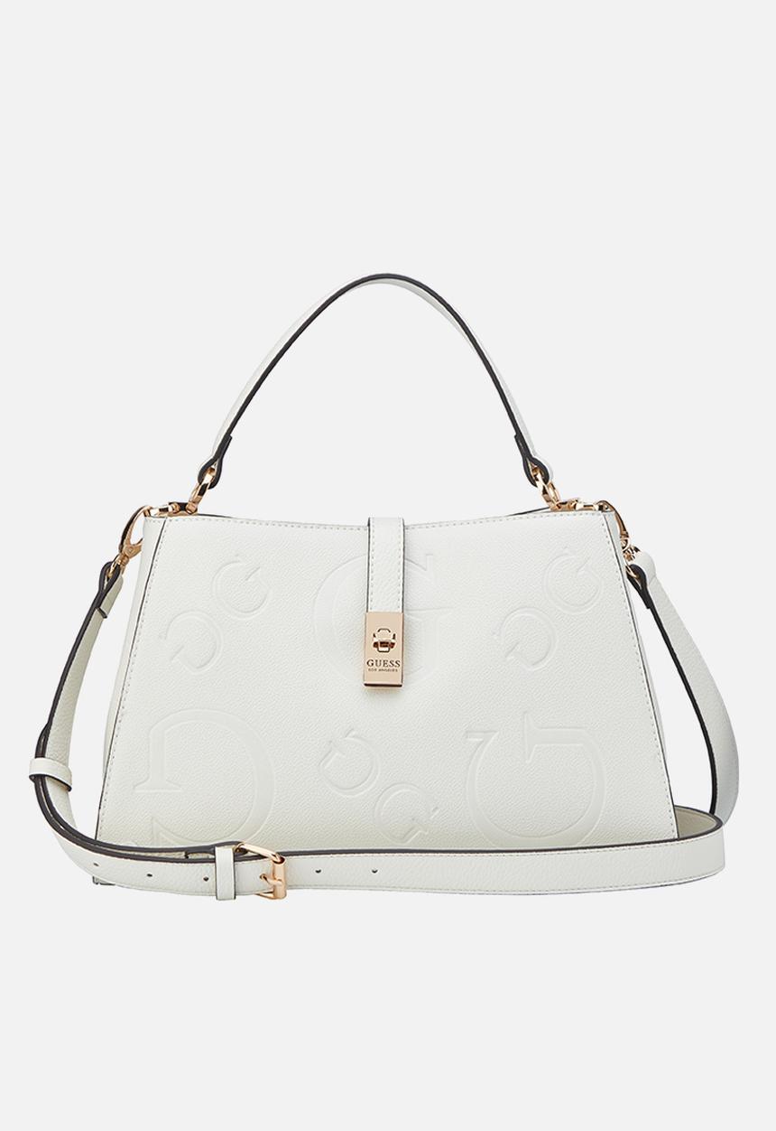 GUESS - Rudie satchel bag- cream