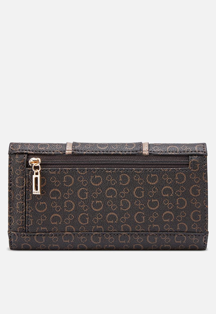 GUESS - Slg Emberly Slg Slim Clutch - Brown