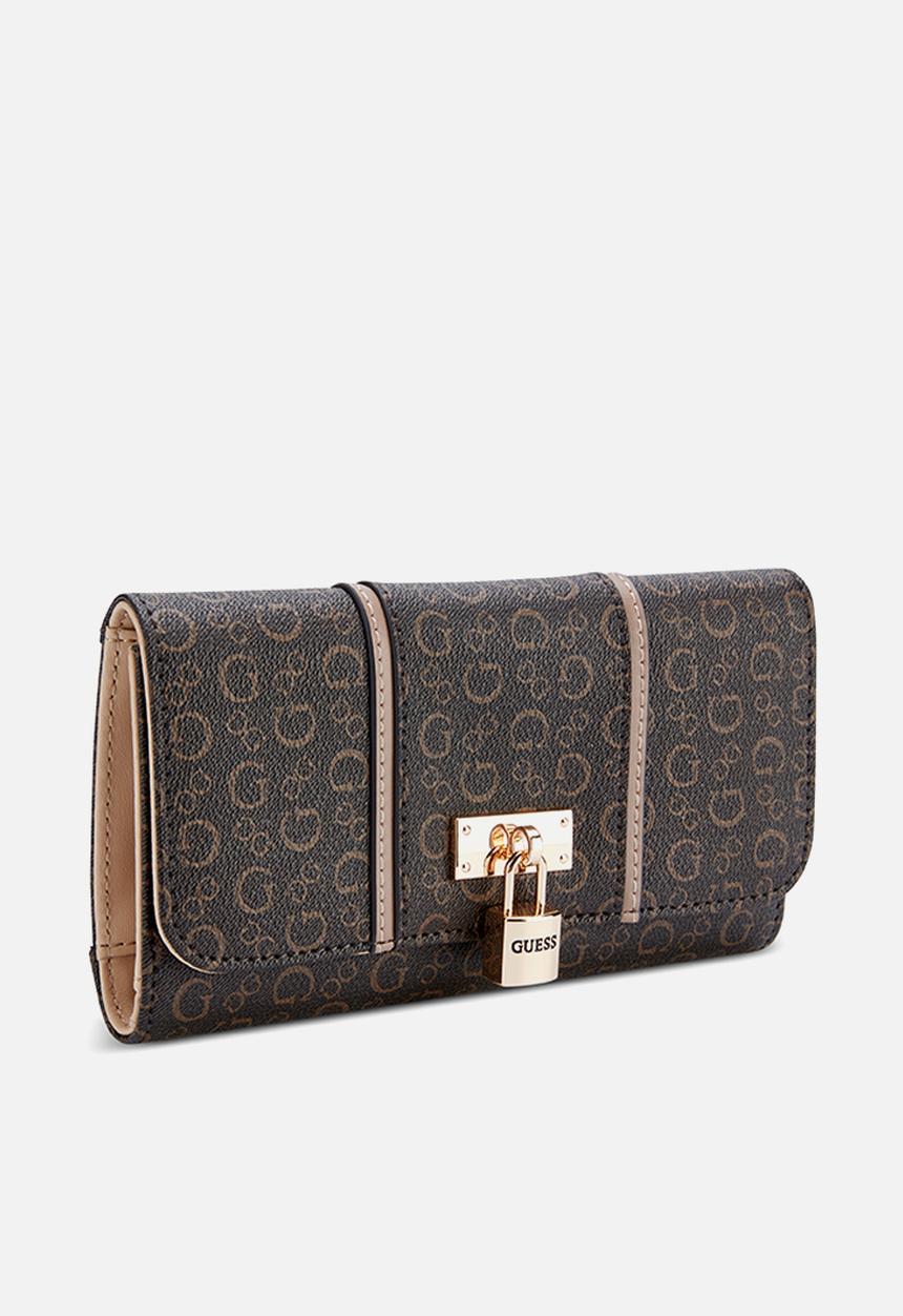 GUESS - Slg Emberly Slg Slim Clutch - Brown