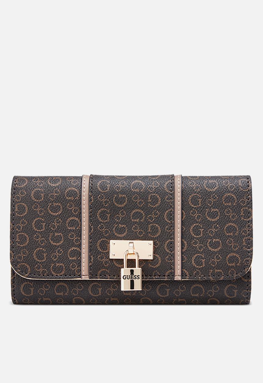 GUESS - Slg Emberly Slg Slim Clutch - Brown
