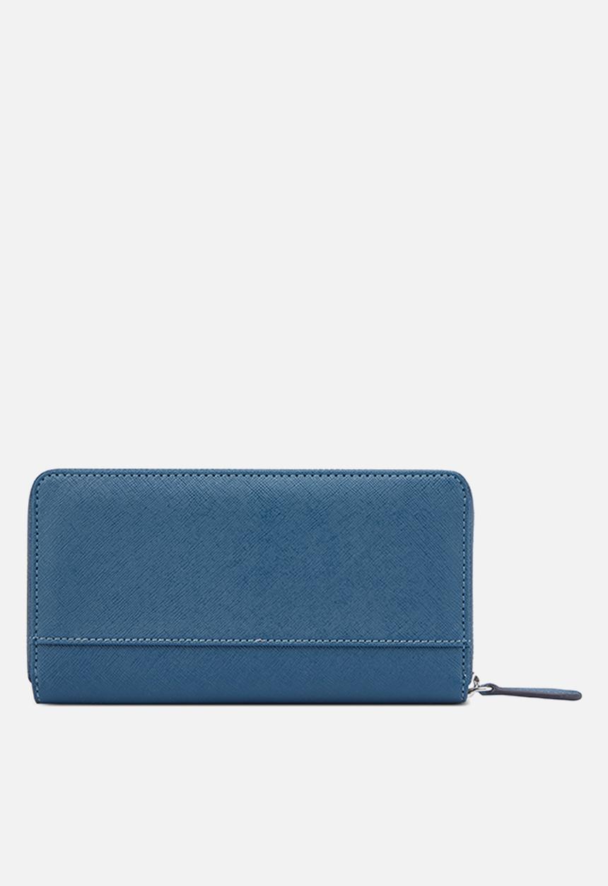 GUESS - Slg Viviette Slg Medium Zip Around - Navy