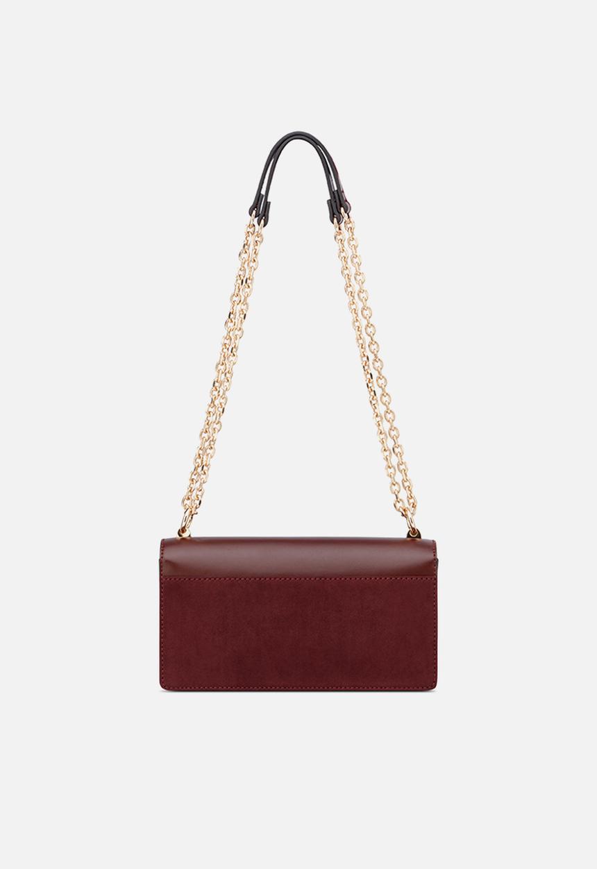 Gracia convertible crossbody bag- dark walnut
