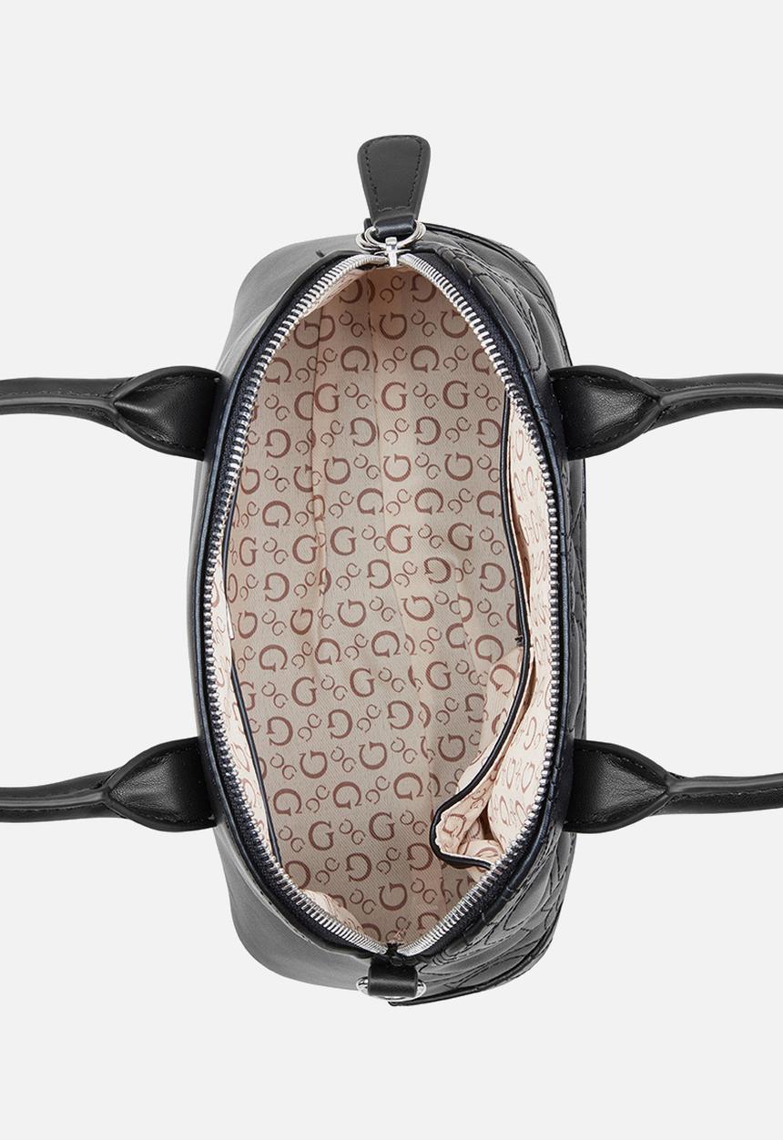 GUESS - Ahb Berkton Dome Satchel - Black
