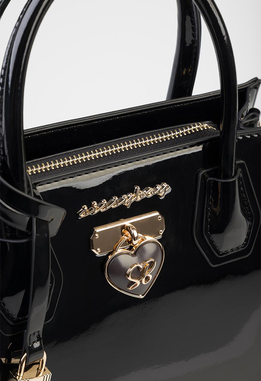 SISSY BOY - Miriam Medi Tote Patent - Black