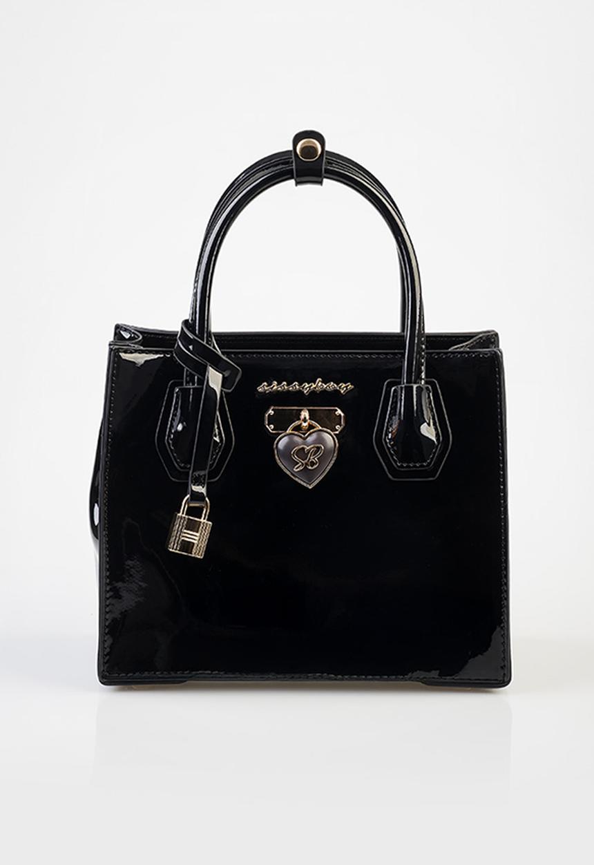 SISSY BOY - Miriam Medi Tote Patent - Black
