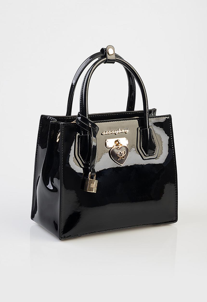 SISSY BOY - Miriam Medi Tote Patent - Black