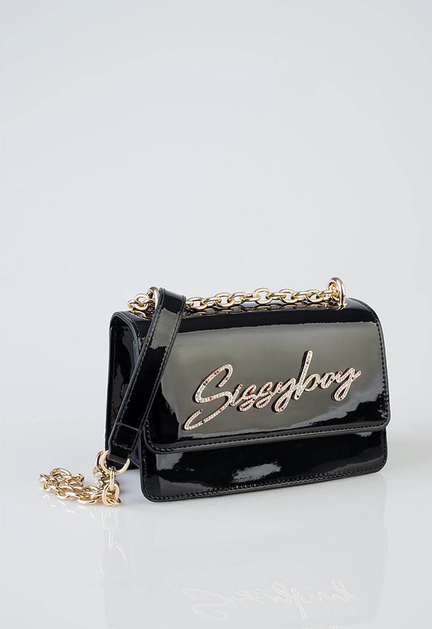 SISSY BOY - Slay Fest Patent Bling - Black
