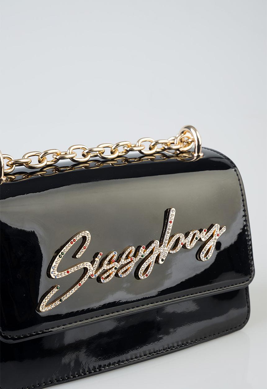 SISSY BOY - Slay Fest Patent Bling - Black
