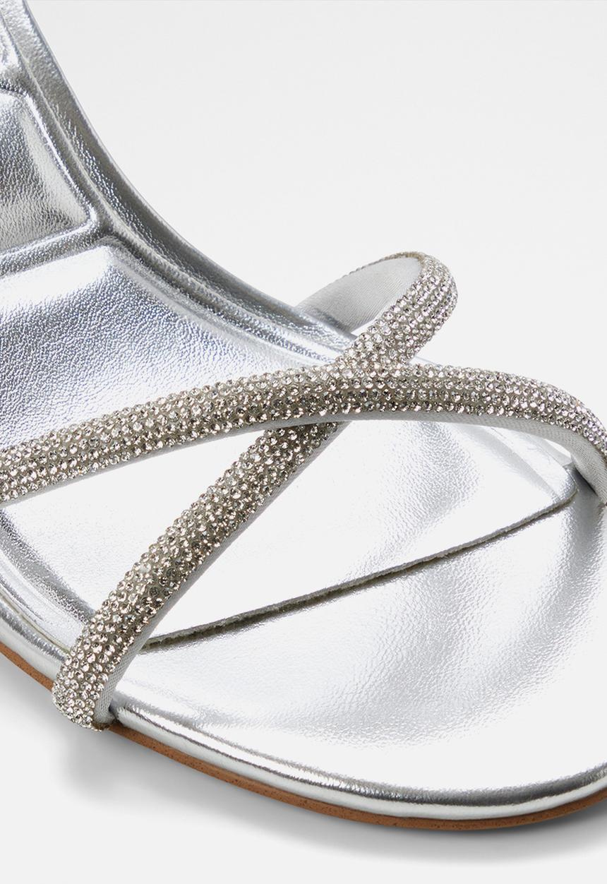 ALDO - Boucliette ankle strap heel - silver