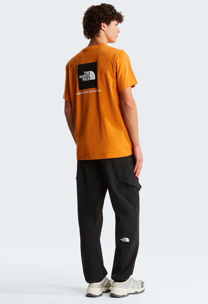 The North Face - M Evolution Box Nse Regular Short Sleeve Tee - Dust Orange