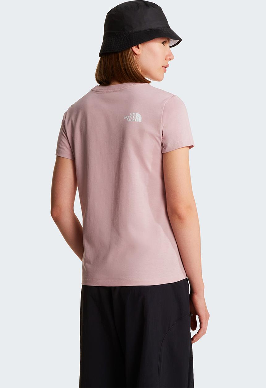 The North Face - W Evolution Half Dome Slim Short Sleeve Tee - Metal Pink