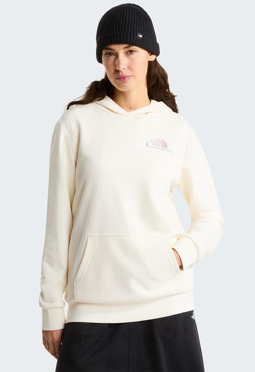 The North Face - W Monte Regular Hoodie-Graphic - White Dune
