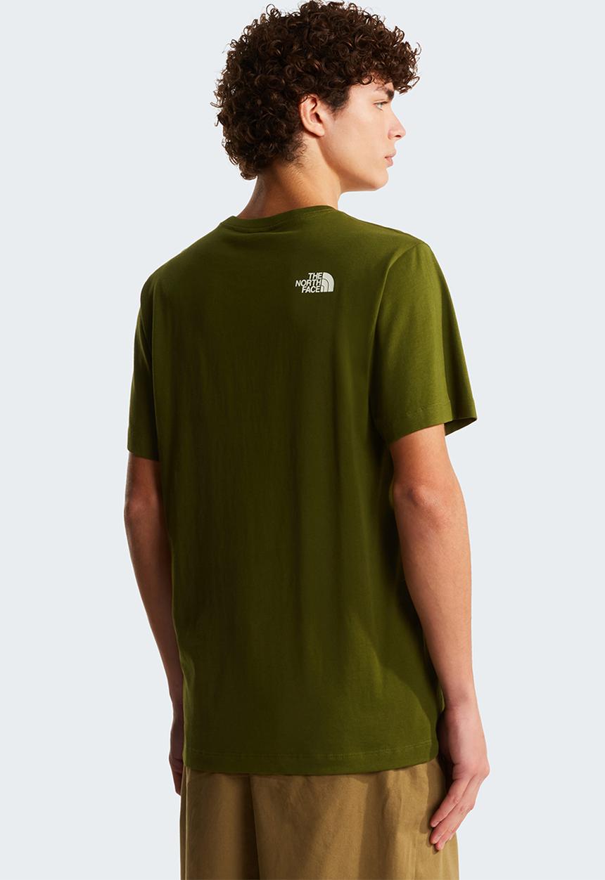 The North Face - M Mountain Line Regular Short Sleeve Tee-Graphic - Woodland Green