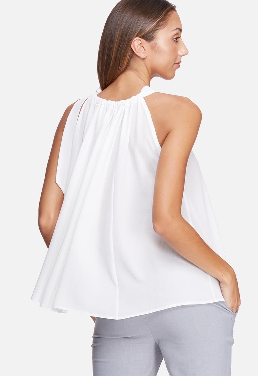 dailyfriday - Self fabric neck tie top 