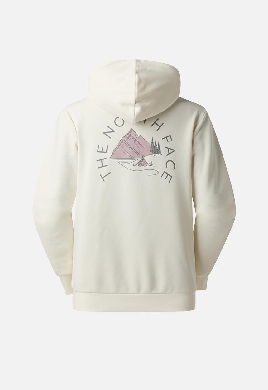 The North Face - W Monte Regular Hoodie-Graphic - White Dune