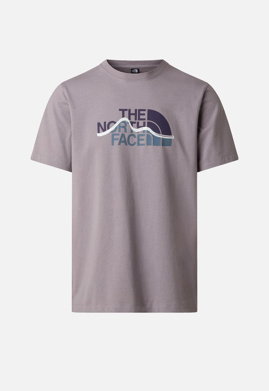 The North Face - M Mountain Line Regular Short Sleeve Tee-Graphic - Transcendent Grey