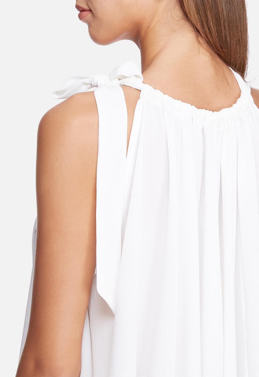 dailyfriday - Self fabric neck tie top 
