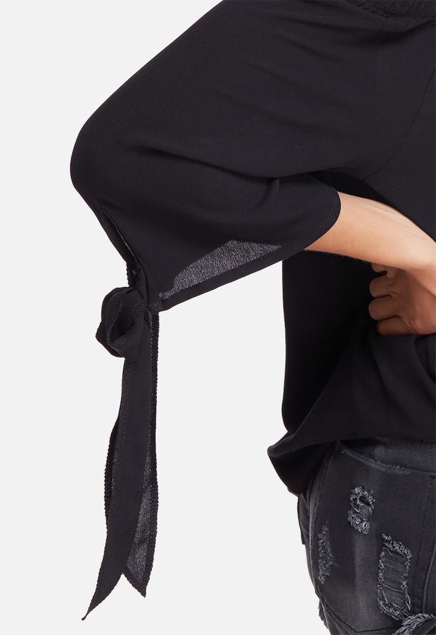 dailyfriday - Off shoulder crepe tie top