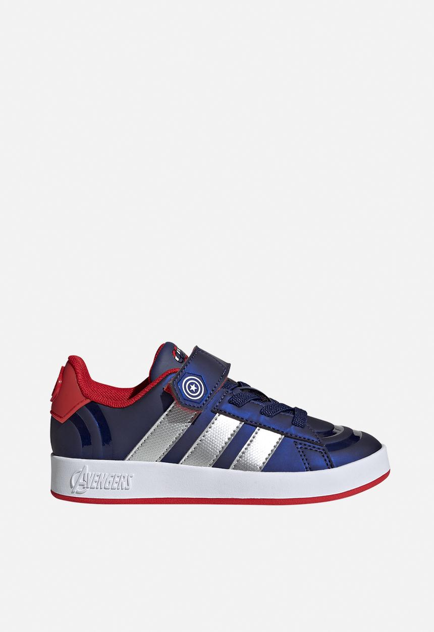 adidas grand court red white blue