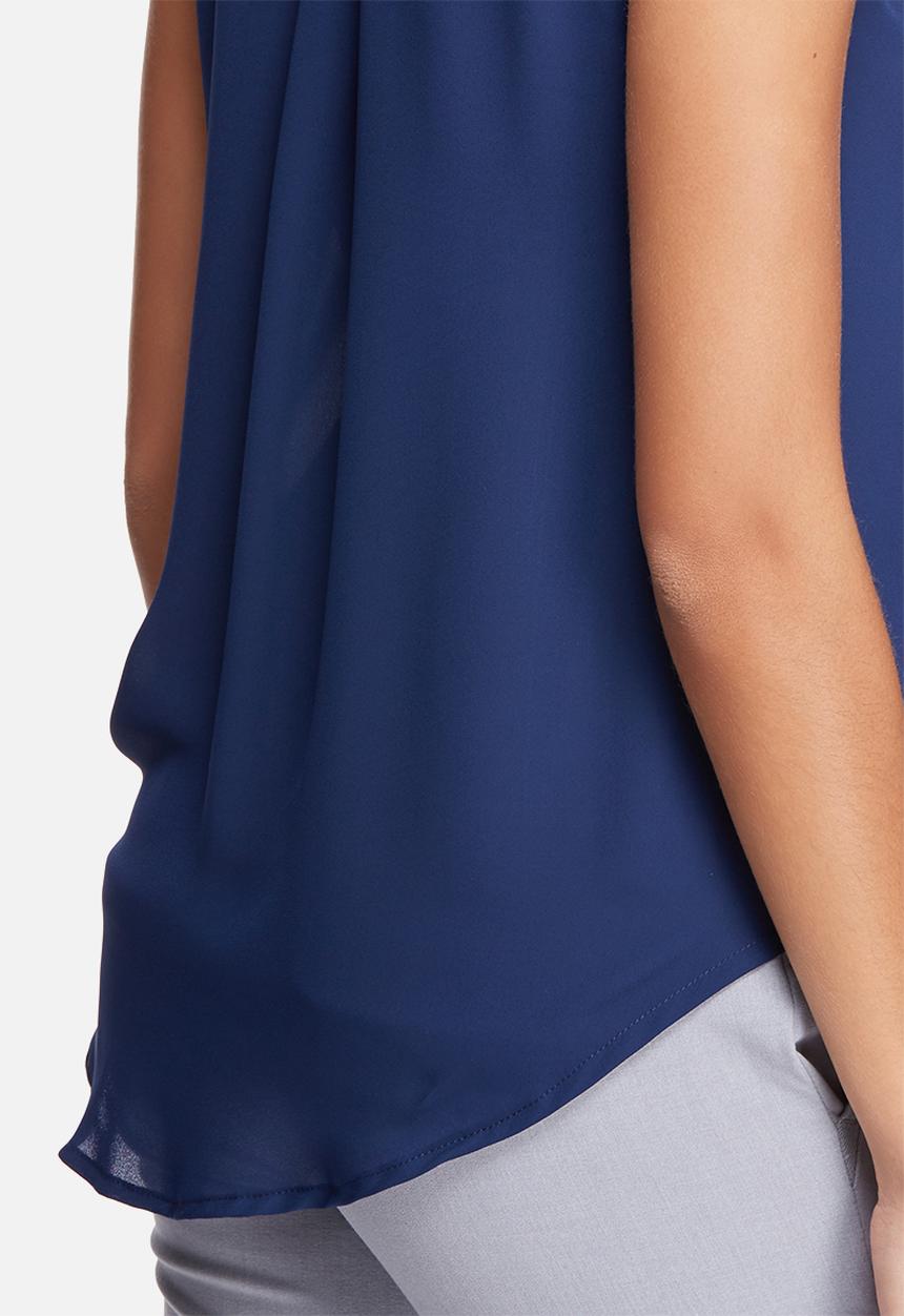 dailyfriday - Sleeveless wrap front top