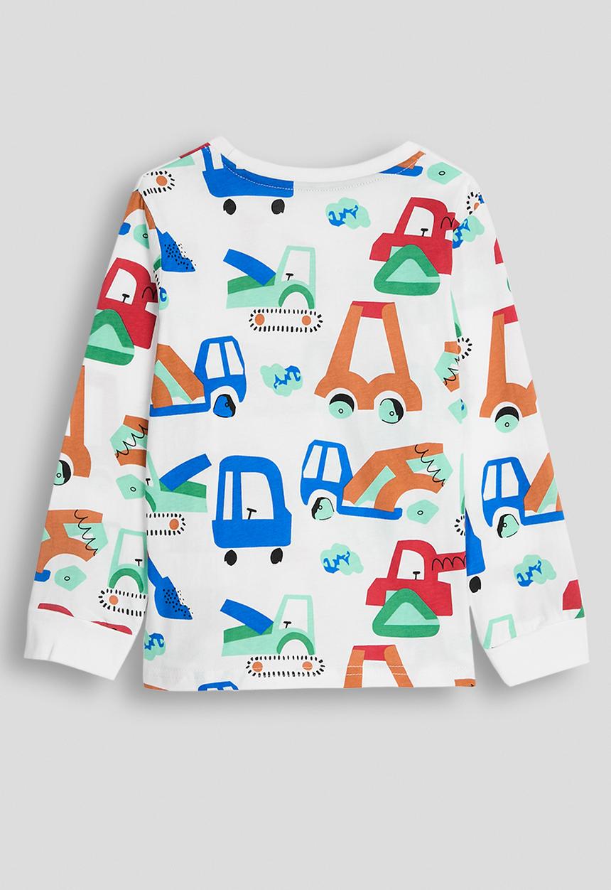 Pop Candy - Cuffed long sleeve tshirt - white/multi