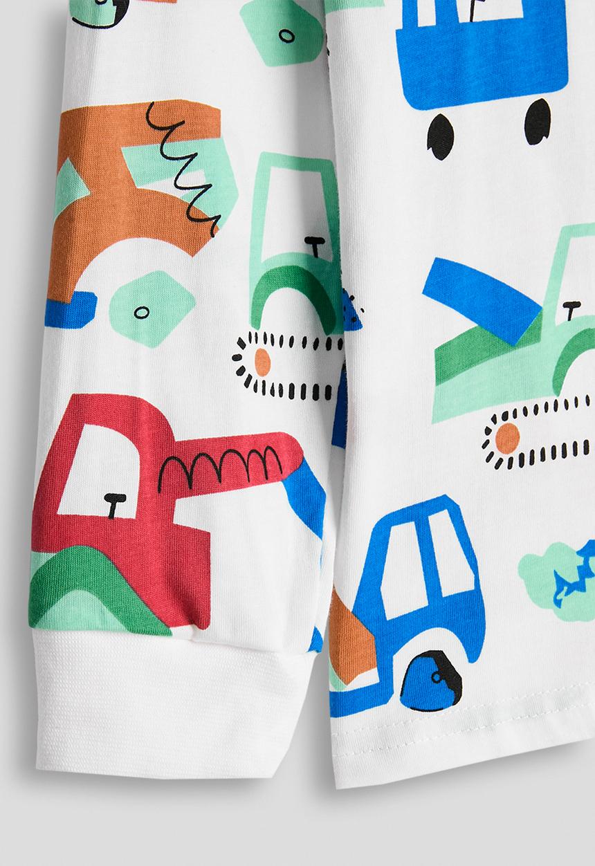 Pop Candy - Cuffed long sleeve tshirt - white/multi