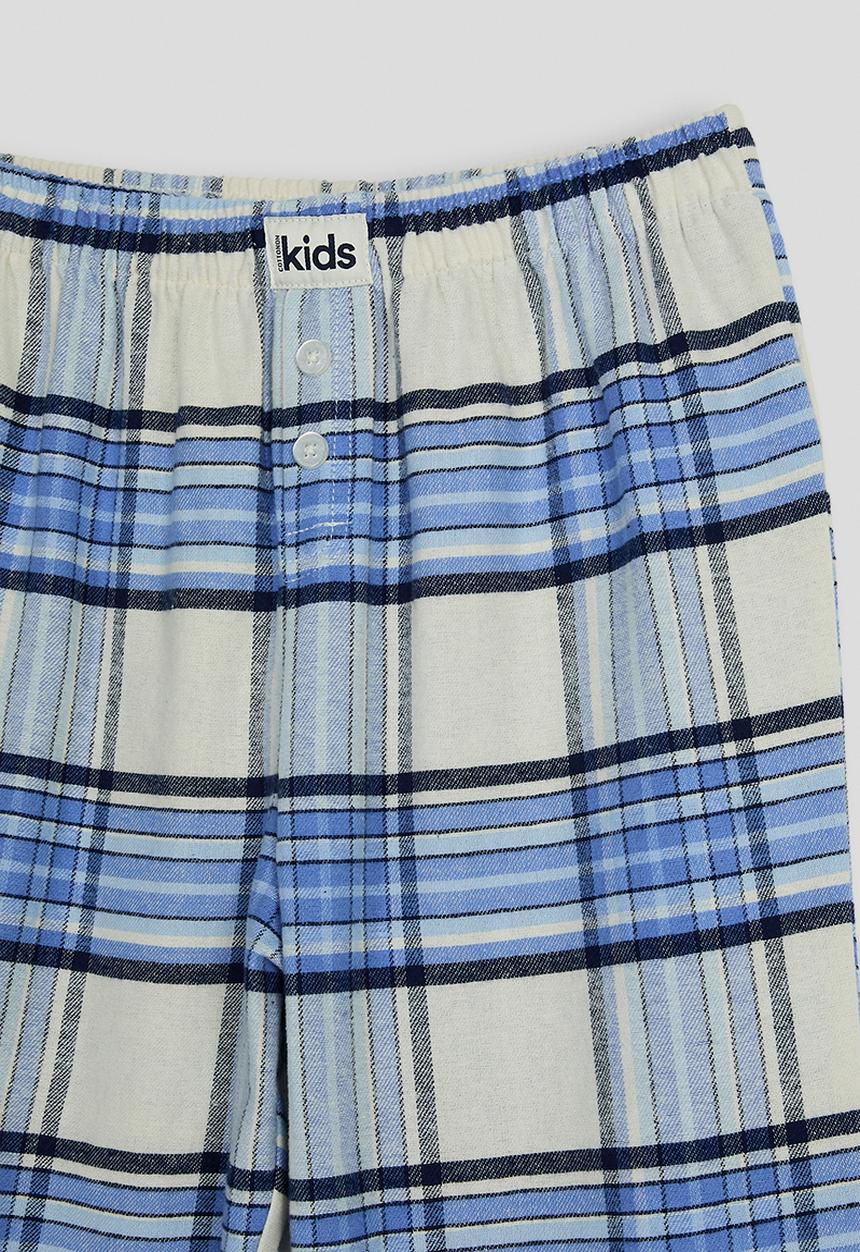 Cotton On - Cuddlecosy Long Sleeve Pyjama Top - Blue Bonnet Marle