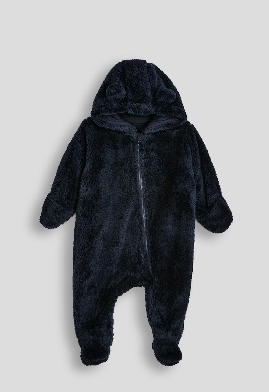 Pop Candy - Teddy fleece sleepsuit - stratos blue