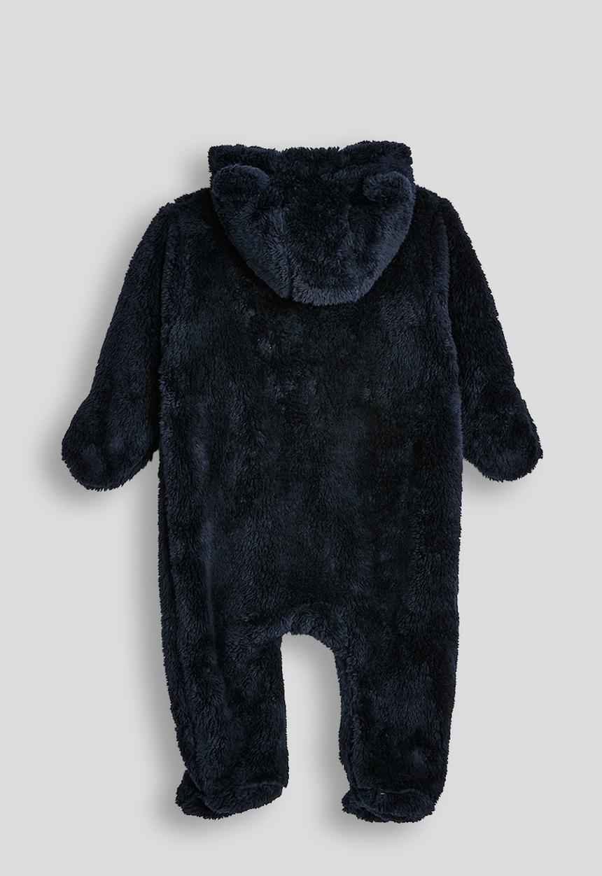 Pop Candy - Teddy fleece sleepsuit - stratos blue