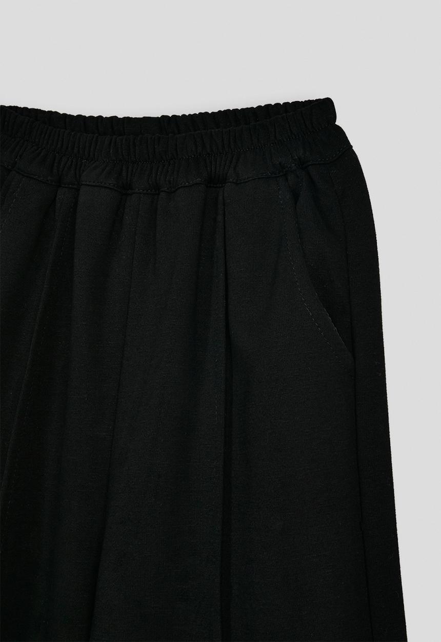 Pop Candy - Zip up sweater & pintuck sweatpants - black