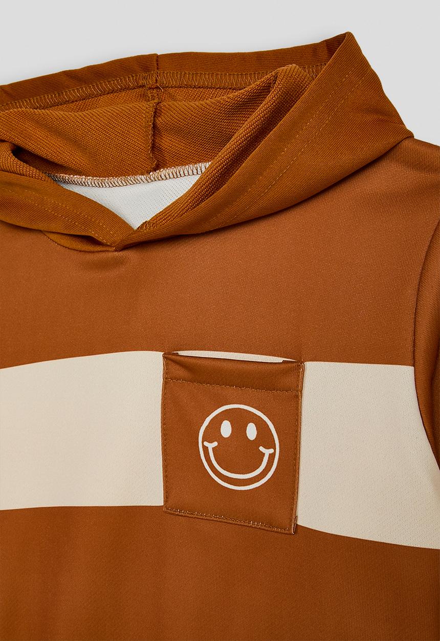 Pop Candy - Hoodie & joggers - burnt orange/cream
