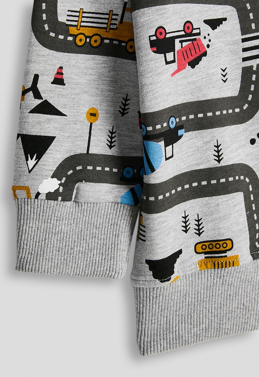 Pop Candy - Roadmap sweatshirt - grey/multi