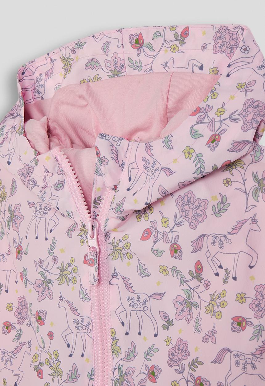 Pop Candy - Hooded jacket - pink/floral unicorn aop