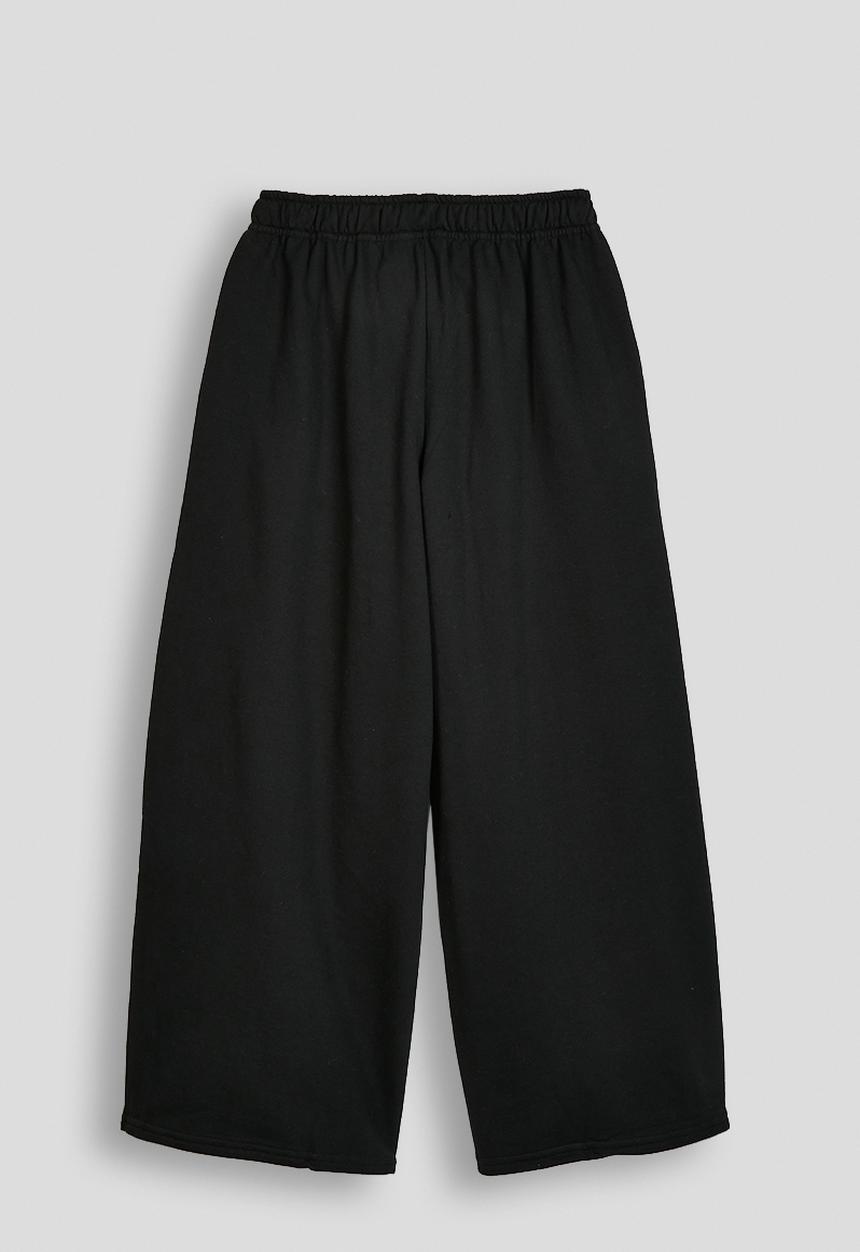 Pop Candy - Wide leg sweatpants - black