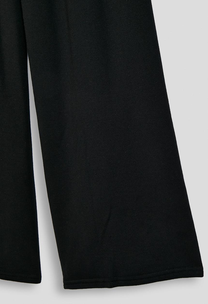 Pop Candy - Wide leg sweatpants - black