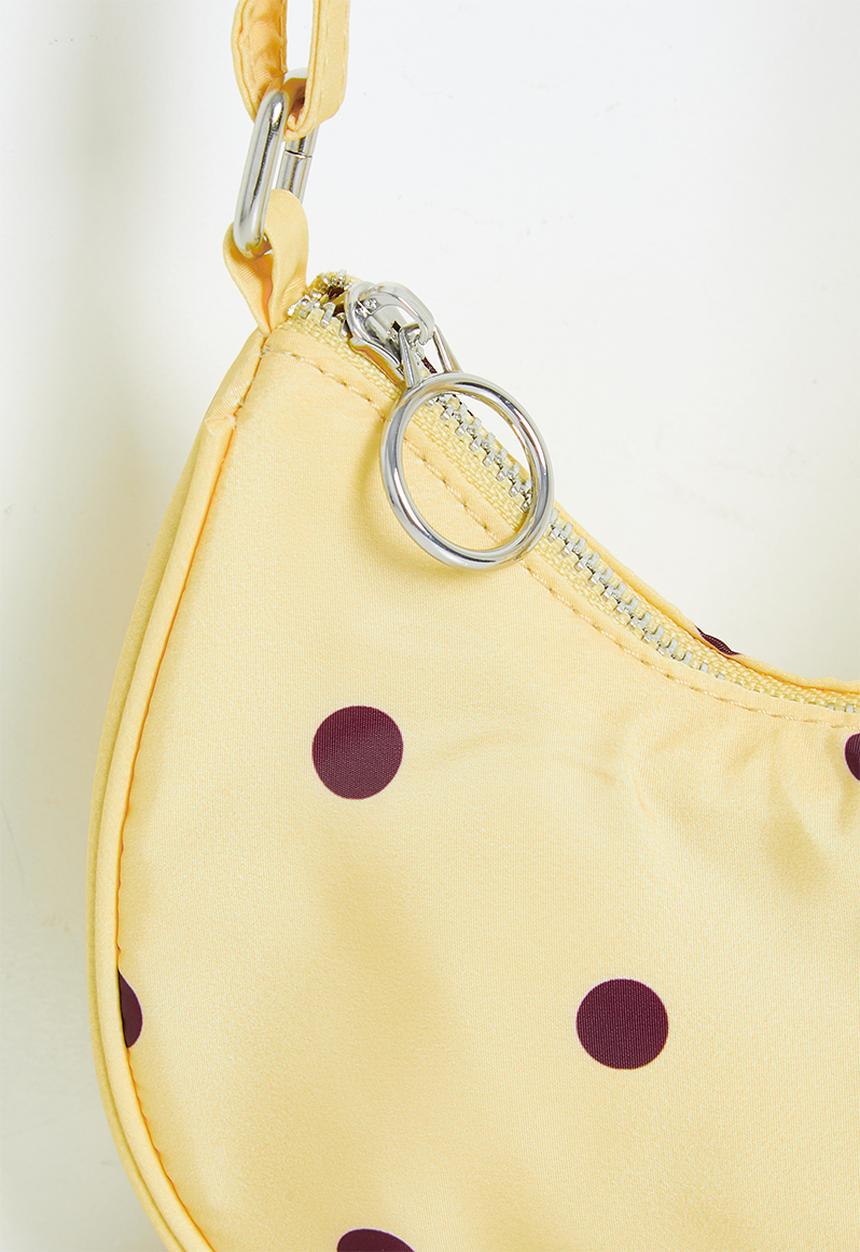 Cotton On - Corey Crossbody Bag - Baby Yellow/Bordeaux Spot