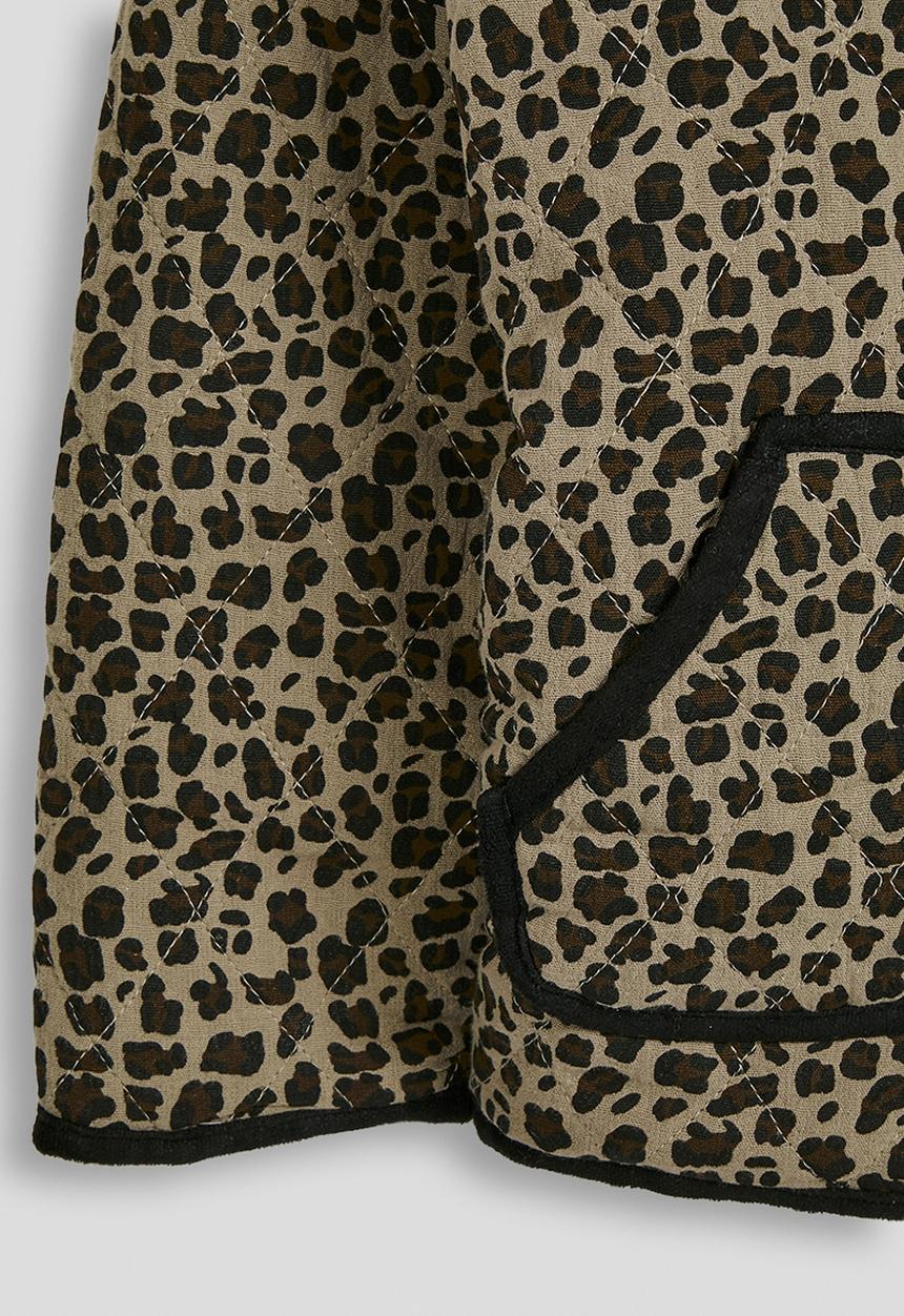 Pop Candy - Collarless jacket - leopard print