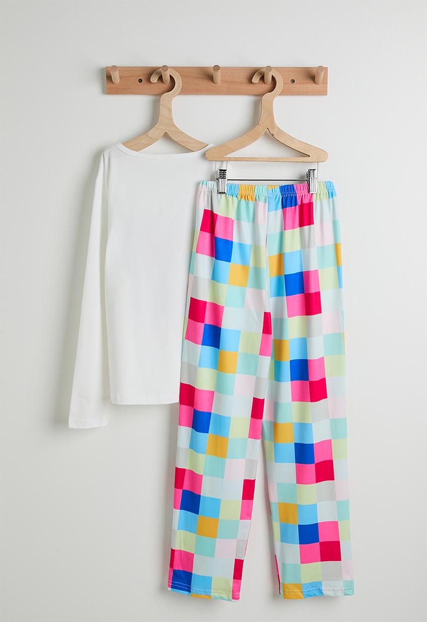 Pop Candy - Long sleeved pj set - white/heart