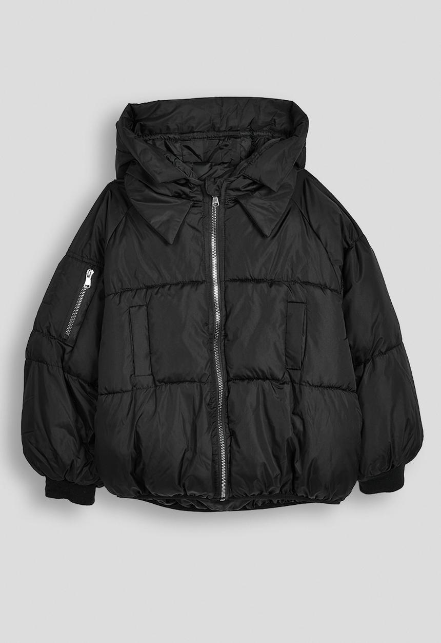 Pop Candy - Hooded puffer jacket - black