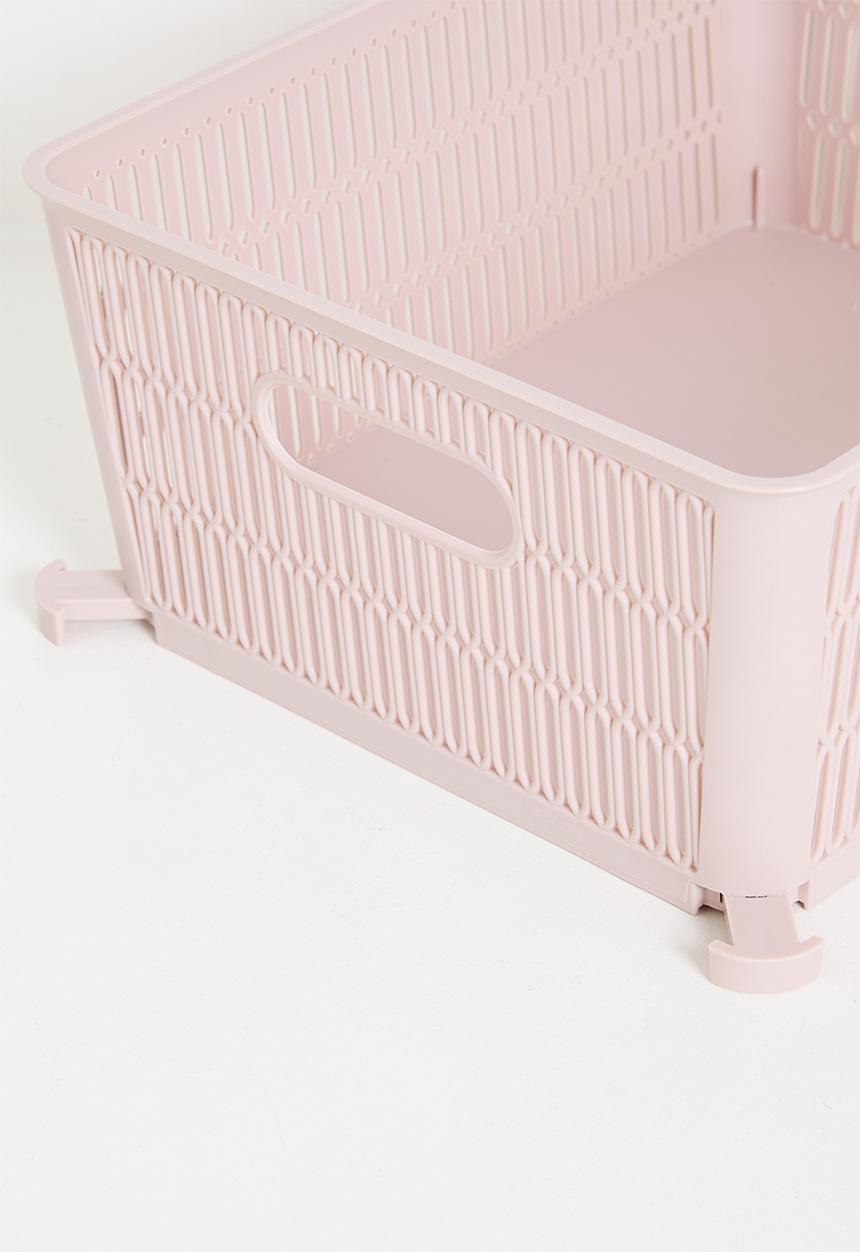 Storage Solutions - Meshy Storage Basket Set Of 2 - Pink