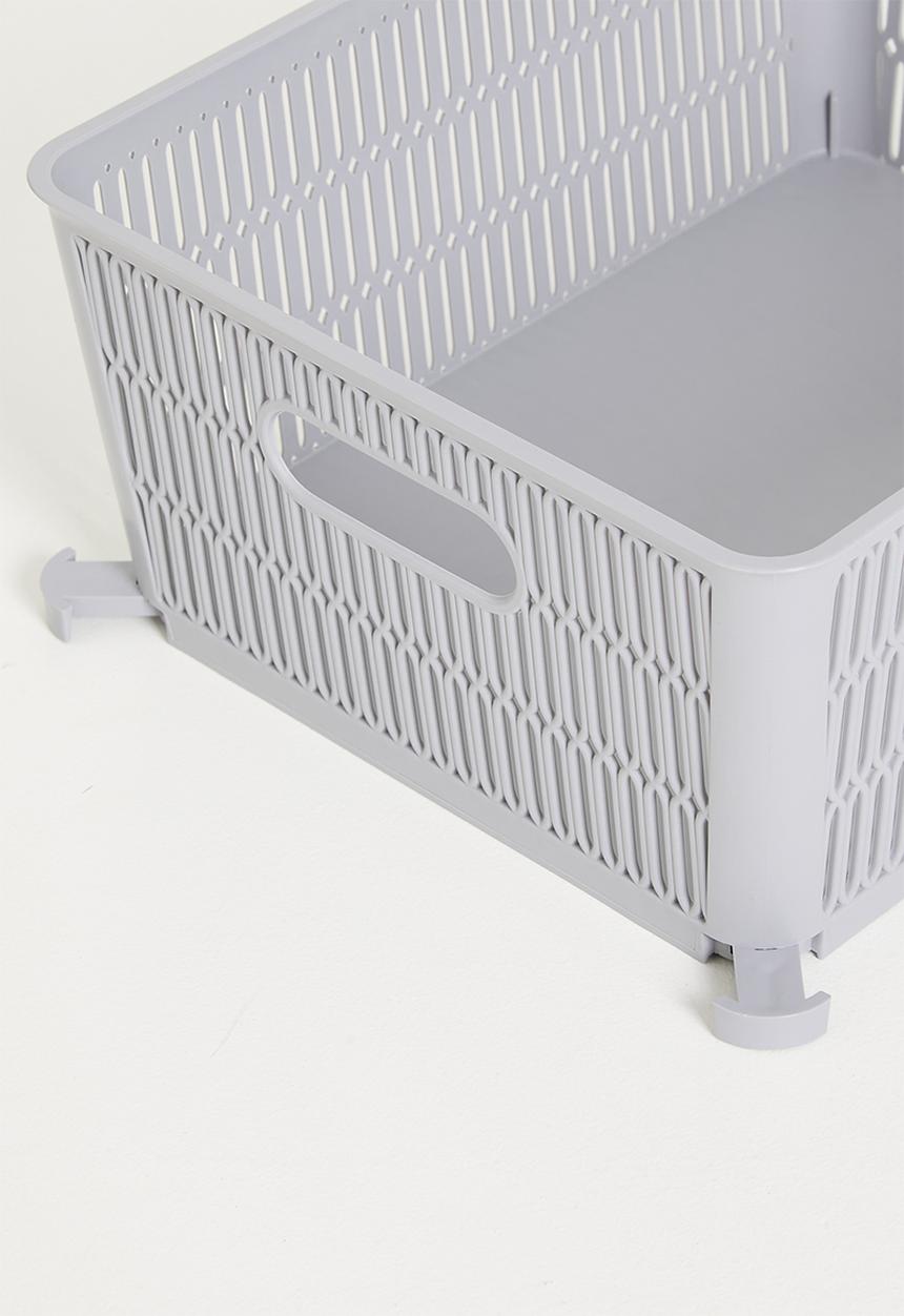 Storage Solutions - Meshy Storage Basket Set Of 2 - Grey