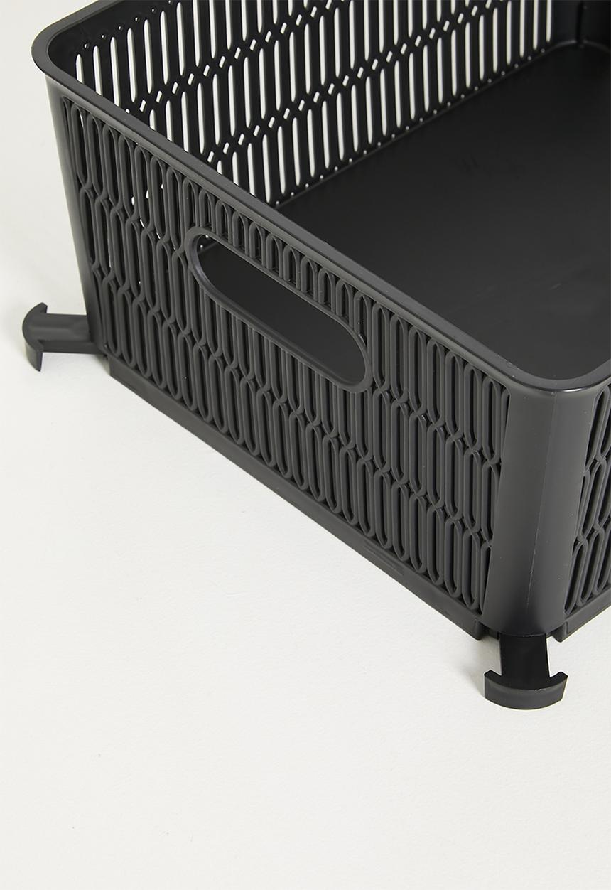 Storage Solutions - Meshy Storage Basket Set Of 2 - Black