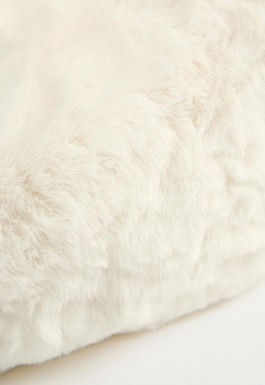 Pop Candy - Mink plush bag - cream