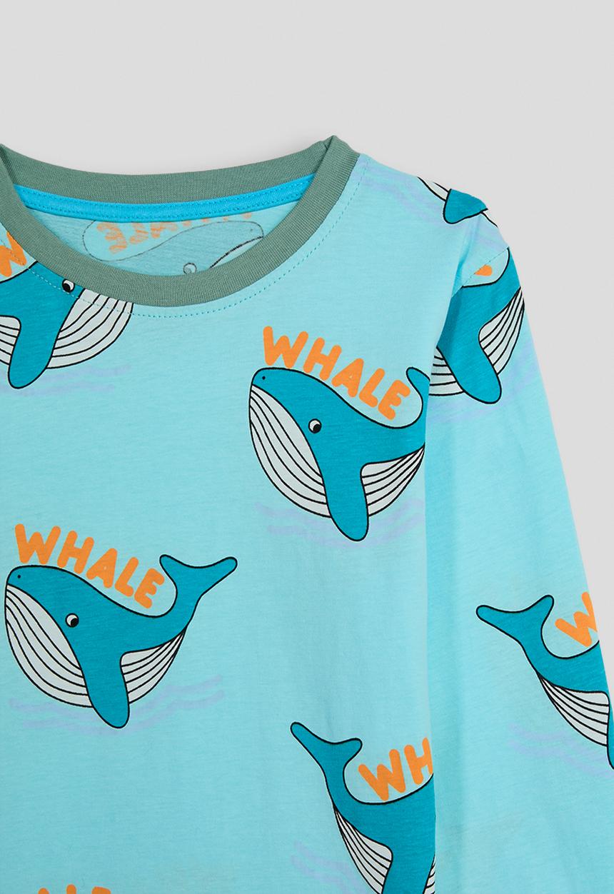 Pop Candy - Pj set - blue/whale aop