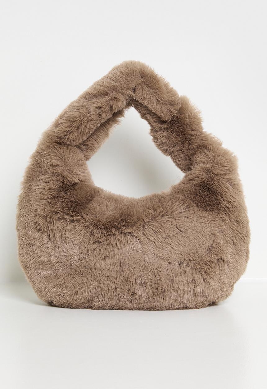 Pop Candy - Mink plush bag - brown