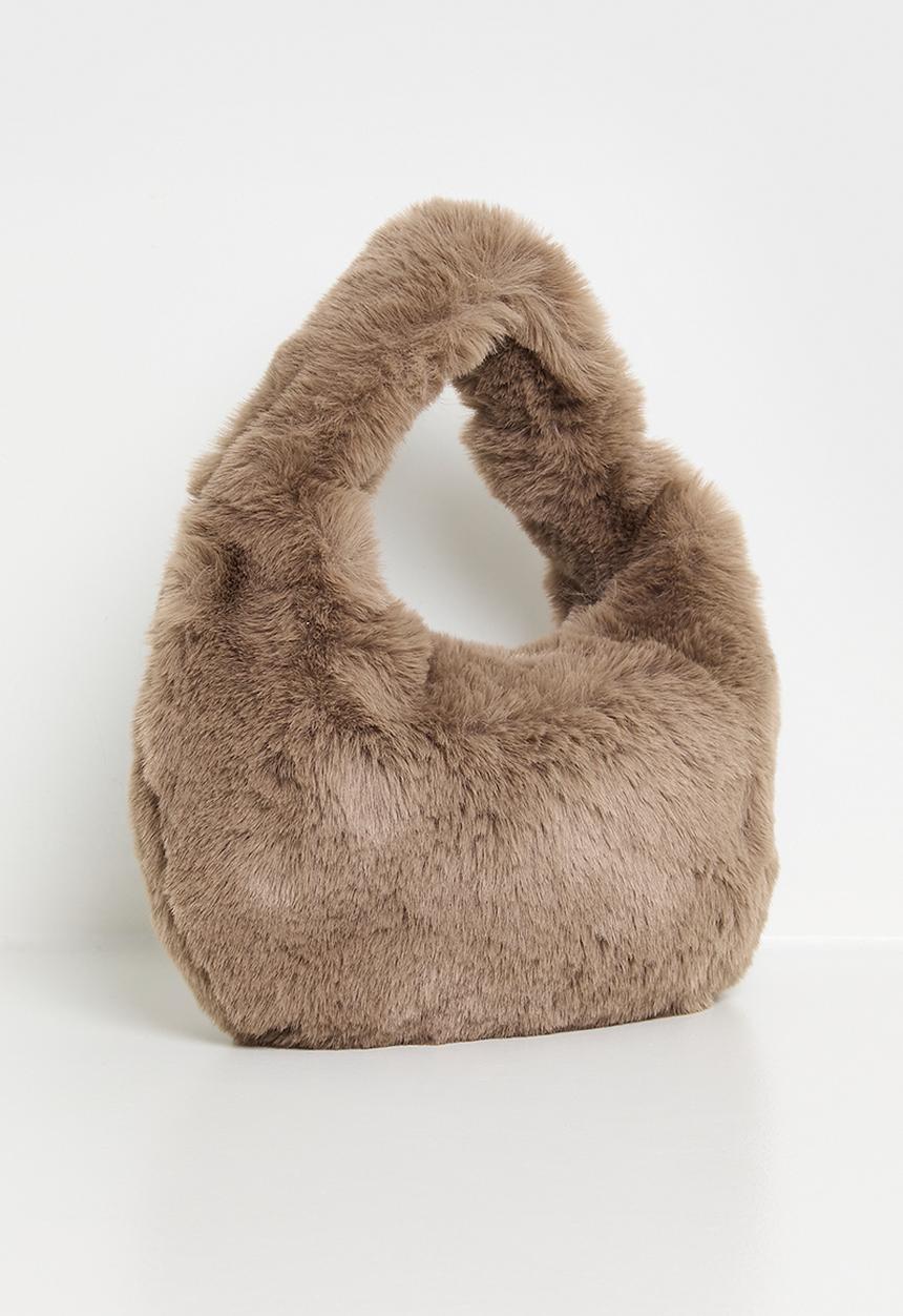 Pop Candy - Mink plush bag - brown